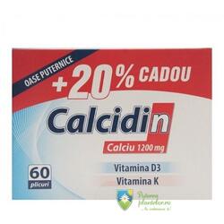 Calcidin 1200mg 60 plicuri + 20% Gratis