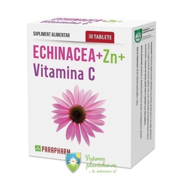 Parapharm Echinacea + Zinc + Vitamina C 30 tablete