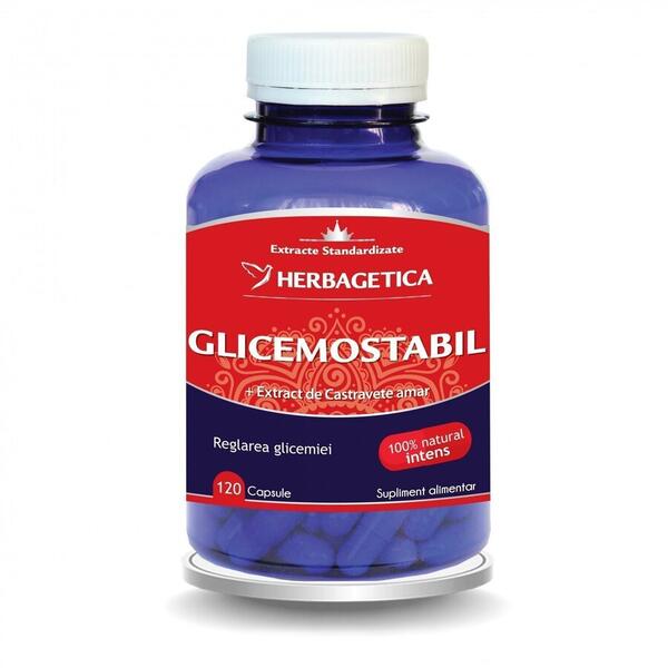 Herbagetica Glicemostabil 120 capsule