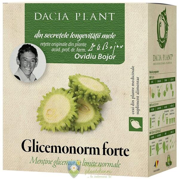 Dacia Plant Glicemonorm Forte Ceai 50 gr