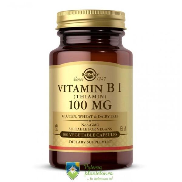 Solgar Vitamina B1 100mg 100 capsule vegetale