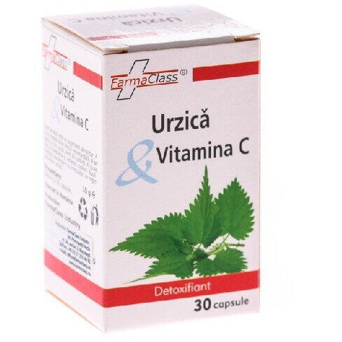 FarmaClass Urzica si Vitamina C 30 capsule
