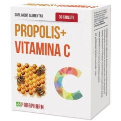 Parapharm Propolis cu Vitamina C 30 tablete