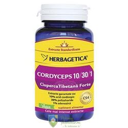 Herbagetica Cordyceps Ciuperca Tibetana Forte 60 capsule