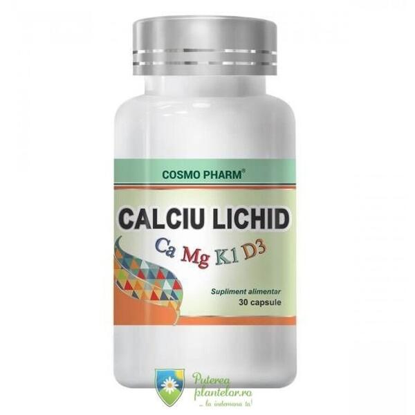 Cosmo Pharm Calciu lichid cu Magneziu si Vitamina D3 30 capsule