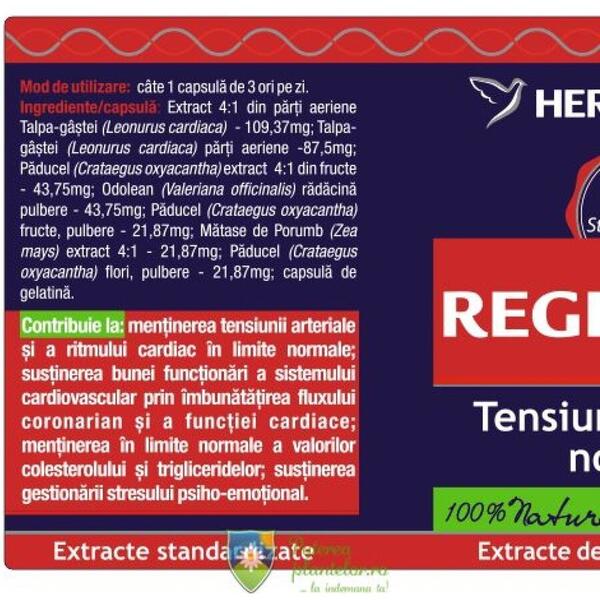 Herbagetica Reglatens 120 capsule