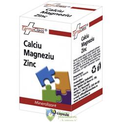 Calciu, Magneziu, Zinc 30 capsule