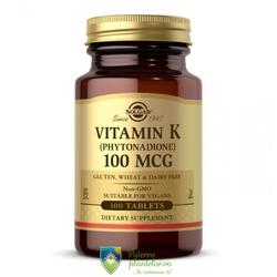 Vitamina K1 100mcg 100 tablete
