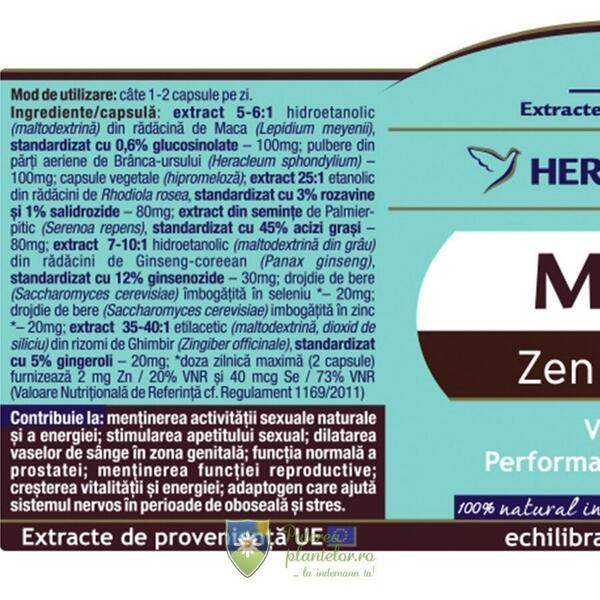 Herbagetica Man Zen Forte 60 capsule