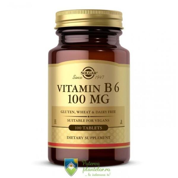 Solgar Vitamin B6 100mg 100 capsule vegetale