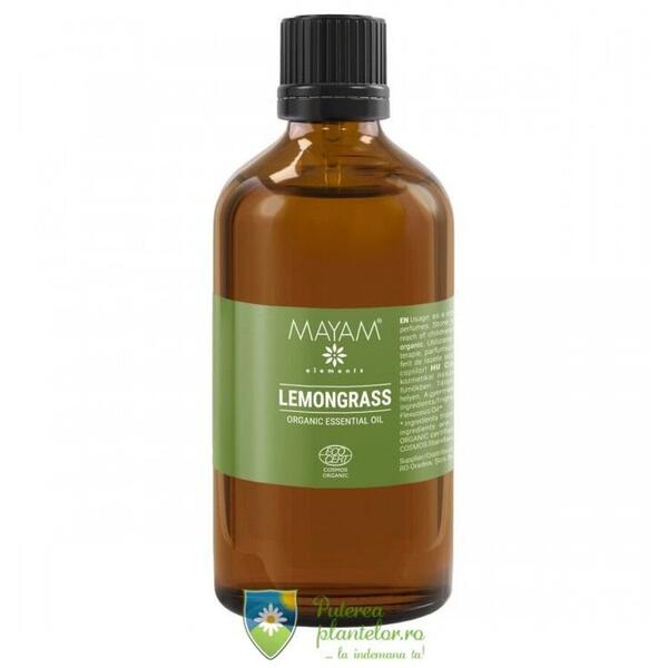 Mayam-Ellemental Ulei Esential Lemongrass Bio 100 ml