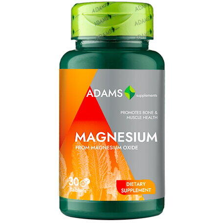 Adams Vision Magneziu 375mg 30 tablete 1+1 Gratis