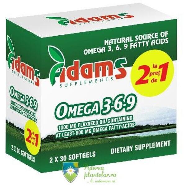 Adams Vision Omega 3 6 9 30 capsule 1+1 Gratis
