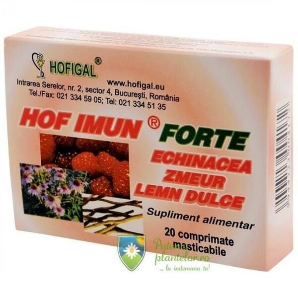 Hofigal HofImun Forte 20 comprimate masticabile