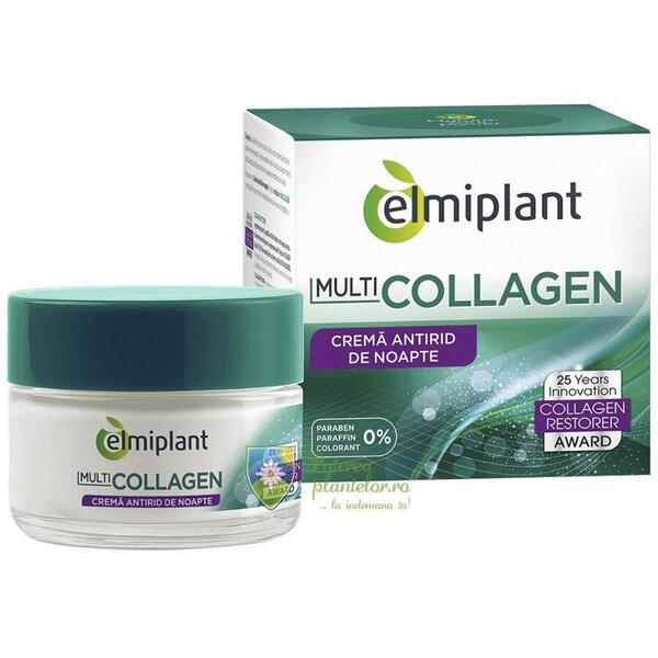 Elmiplant Crema antirid de noapte Multi-Collagen 50 ml