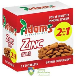 Zinc 15mg 30 tablete 1 + 1 Gratis