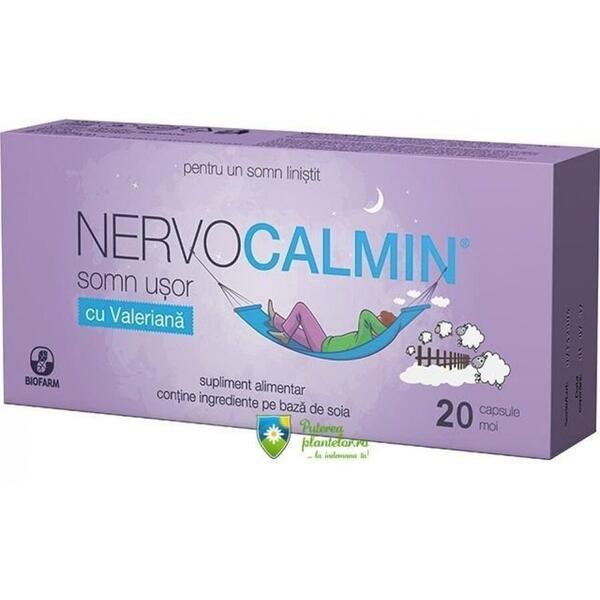 Biofarm Nervocalmin Somn Usor cu Valeriana 20 capsule