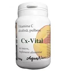 Vitamina C tamponata AquaNano Cx-Vital pulbere 100 gr