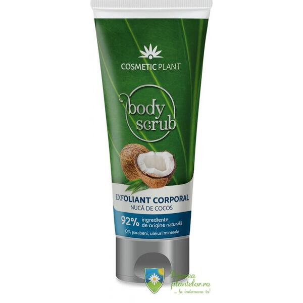 Cosmetic Plant Body Exfoliant corp cu Nuca de Cocos 150 ml