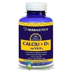 Calciu + D3 cu Vitamina K2 120 capsule