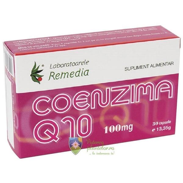 Remedia Coenzima Q10 100mg 30 comprimate
