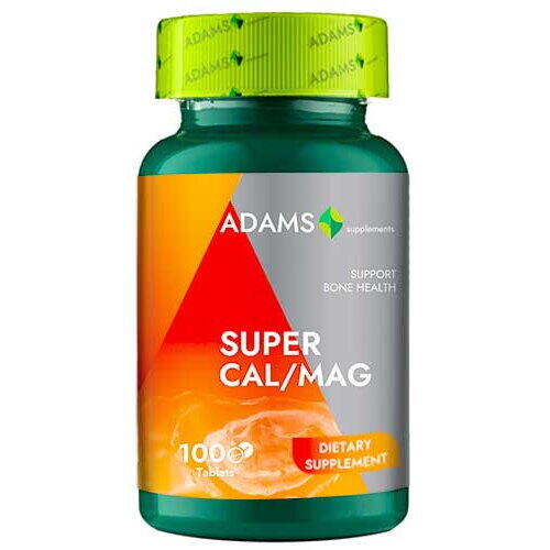 Adams Vision Super Calciu Magneziu 100 tablete