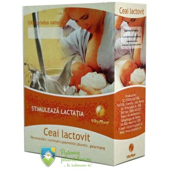Vitaplant Ceai Lactovit Stimularea Lactatiei 50 doze