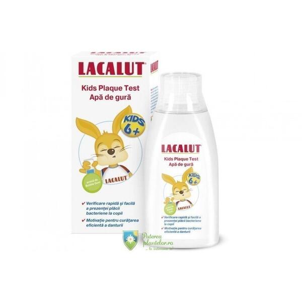 Lacalut Kids Plaque Test apa de gura 300 ml
