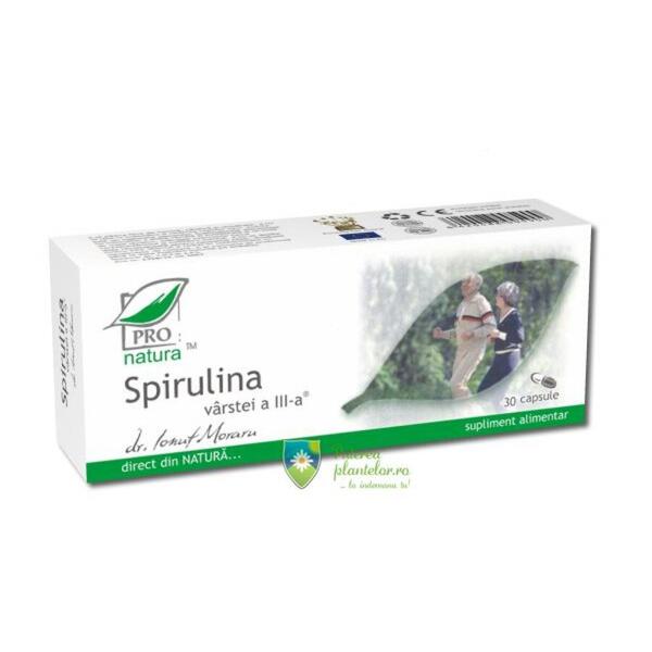 Medica Spirulina varstei a III a 30 capsule