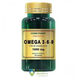 Cosmo Pharm Omega 3 6 9 Ulei seminte in 1000mg Premium 30 capsule