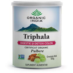 Organic India Triphala Pulbere 100 gr