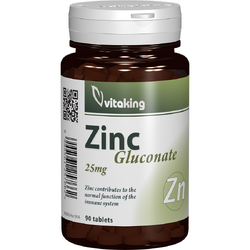 Gluconat de Zinc 25mg 90 comprimate