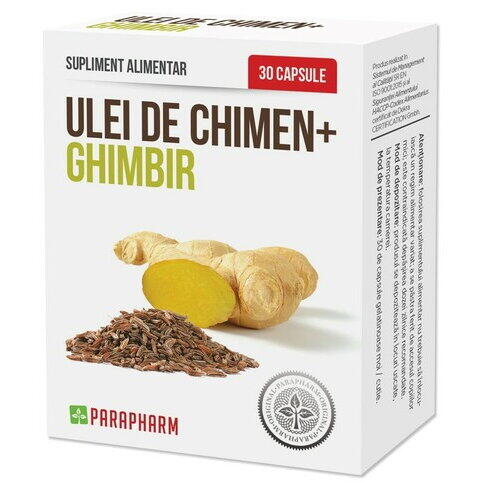 Parapharm Ulei de Chimen si ghimbir 30 capsule