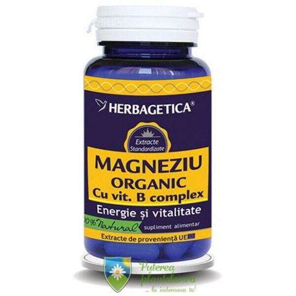 Herbagetica Magneziu Organic 30 capsule